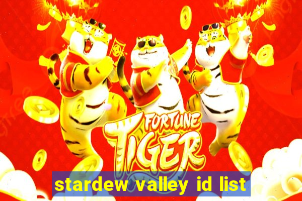 stardew valley id list